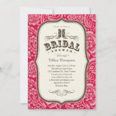Westerne Bridal Shower-uitnodigingen Kaart (Voorkant)