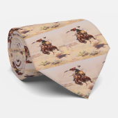 Westerne Bronc Rider Mannen Necktie Stropdas (Opgerold)