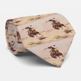 Westerne  Bronc Rider Mannen Necktie Stropdas