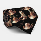 Westerne Bronzen Cowboy Petten Laarzen Touwen Stropdas (Opgerold)