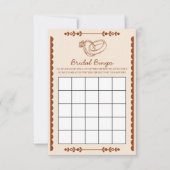 Westerne Bruids Bingo Game Kaart (Voorkant)