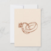 Westerne Bruids Bingo Game Kaart (Achterkant)