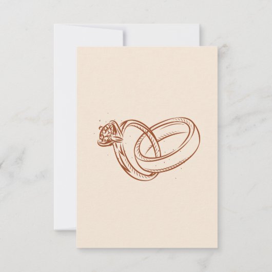 Westerne Bruids Bingo Game Kaart (Achterkant)