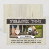 Westerne bruiloft Bedankt Fotokaarten (Voorkant / Achterkant)