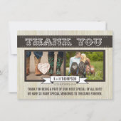  Westerne bruiloft Bedankt Fotokaarten (Voorkant)