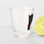 Westerne bruiloft Cowboy Boots Pet Rozen personali Shot Glas (Links)