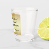 Westerne bruiloft Cowboy Groom en Bride personalis Shot Glas (Rechts)