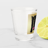 Westerne bruiloft Cowboy Laarzen Roze Rose Gold Gr Shot Glas (Links)