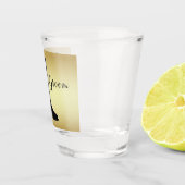 Westerne bruiloft Cowboy Laarzen Roze Rose Gold Gr Shot Glas (Rechts)