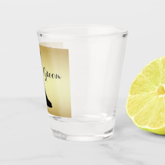 Westerne bruiloft Cowboy Laarzen Roze Rose Gold Gr Shot Glas (Rechts)