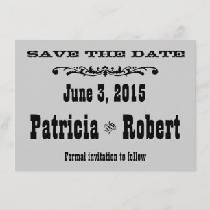 Westerne bruiloft   Datum opslaan Save The Date