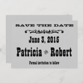 Westerne bruiloft | Datum opslaan Save The Date (Voorkant / Achterkant)