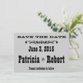 Westerne bruiloft | Datum opslaan Save The Date (Staand voorkant)