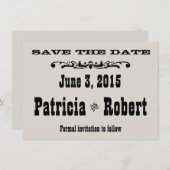 Westerne bruiloft | Datum opslaan Save The Date (Voorkant / Achterkant)
