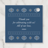 Westerne bruiloft gunst Label, Rio Rancho Dank u Bedankjes Labels (Achterkant)