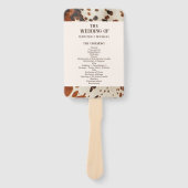 Westerne bruiloft Hand Fan Handwaaier (Voorkant)