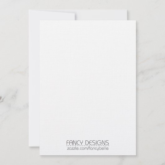 Westerne bruiloft kaart (Achterkant)