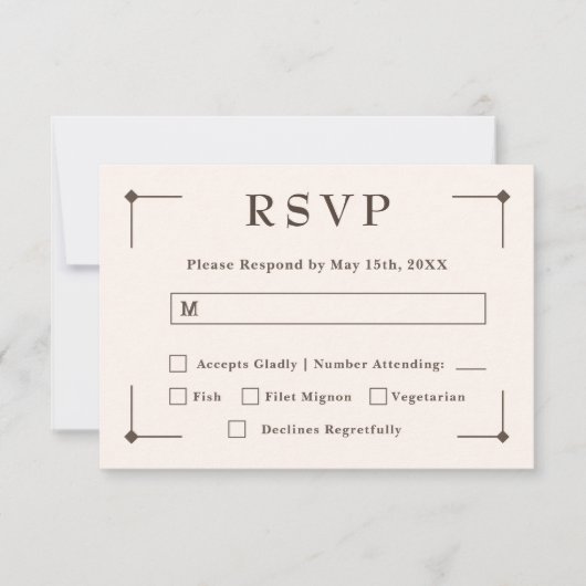 Westerne Bruiloft Land Rustieke RSVP-kaart RSVP Kaartje (Voorkant)