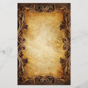 westerne bruiloft met rustige typografie briefpapier