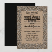 westerne bruiloft met rustige typografie kaart (Voorkant / Achterkant)