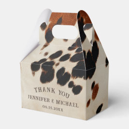 Westerne bruiloft Rodeo Ranch Bedankdoosjes