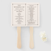 Westerne bruiloft rustieke land bruiloft hand fan handwaaier (Voorkant en achterkant)