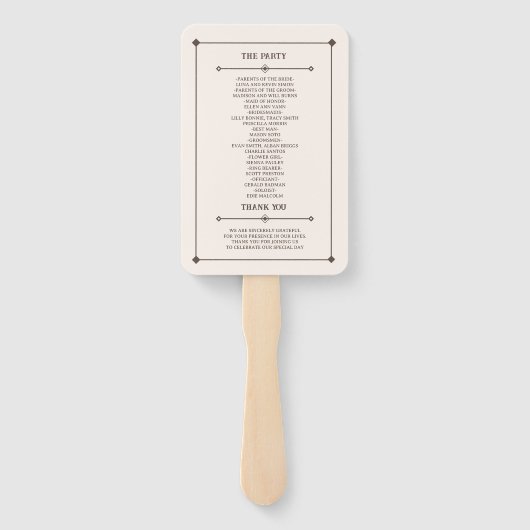 Westerne bruiloft rustieke land bruiloft hand fan handwaaier (Achterkant)