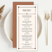 Westerne bruiloft rustieke land bruiloft menu