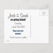 Westerne bruiloft Save the Date Aankondigingskaart (Achterkant)