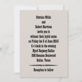 Westerne bruiloft | Uitnodiging (Achterkant)