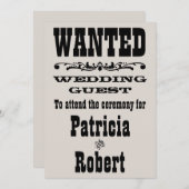 Westerne bruiloft | Uitnodiging (Voorkant / Achterkant)