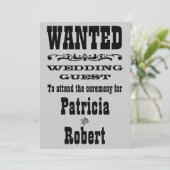 Westerne bruiloft | Uitnodiging (Staand voorkant)