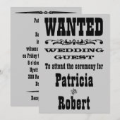 Westerne bruiloft | Uitnodiging (Voorkant / Achterkant)