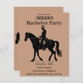 Westerne bruiloft vrijgezellenfeest kaart (Voorkant / Achterkant)