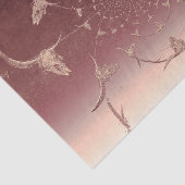 Westerne bruine beige bijtende textuur Bull Skull Tissuepapier (Detail)