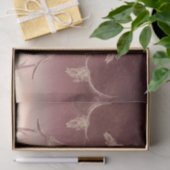 Westerne bruine beige bijtende textuur Bull Skull Tissuepapier (Geschenk)