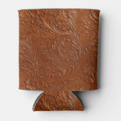 Westerne bruine Boheemse kunst Blikjeskoeler (Voorkant)