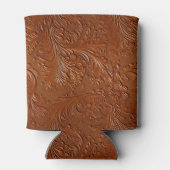 Westerne bruine Boheemse kunst Blikjeskoeler (Achterkant)