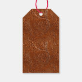 Westerne bruine Boheemse kunst Cadeaulabel (Achterkant)