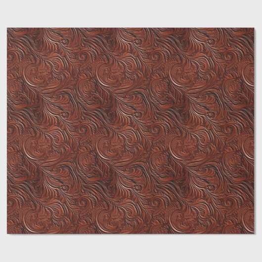 Westerne bruine Boheemse kunst Cadeaupapier (Vlak)