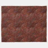 Westerne bruine Boheemse kunst Fleece Deken (Voorkant (Horizontaal))