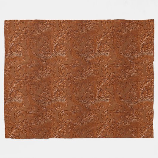 Westerne bruine Boheemse kunst Fleece Deken (Voorkant (Horizontaal))