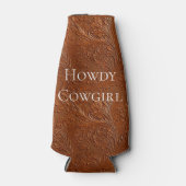 Westerne bruine Boheemse kunst Flesjeskoeler (Voorkant)