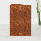 Westerne bruine Boheemse kunst Kaart (Achterkant)