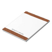 Westerne bruine Boheemse kunst Notitieblok (Linkerzijde)