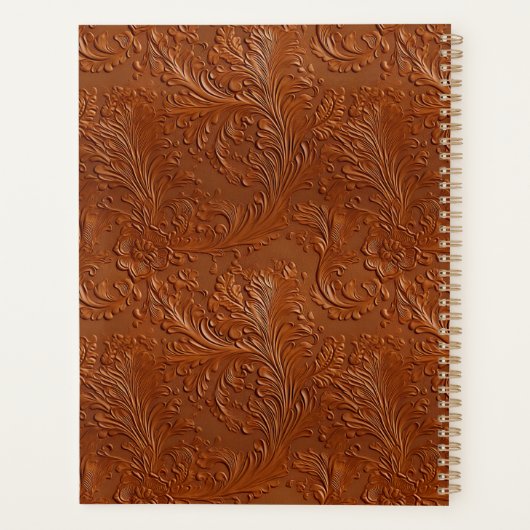 Westerne bruine Boheemse kunst Planner (Achterkant)