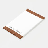 Westerne bruine Boheemse kunst Post-it® Notes (Schuin)