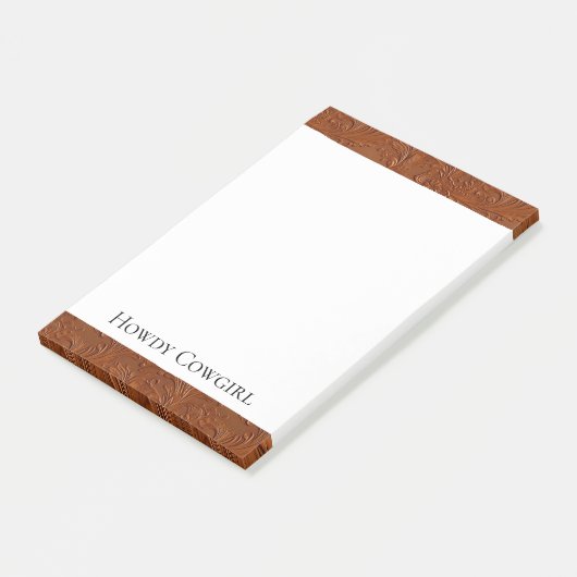 Westerne bruine Boheemse kunst Post-it® Notes (Schuin)