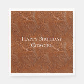 Westerne bruine Boheemse kunst Servet (Voorkant)