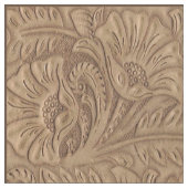 Westerne bruine faux lederen stof 9" voor kruis (Close Up)